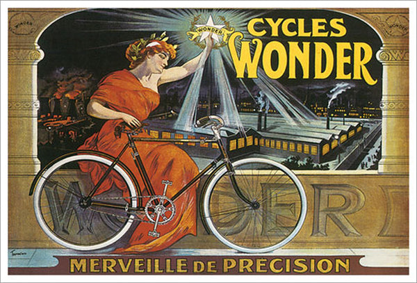 Cycles Wonder "Merveille de Precision" (c.1923) by Francisco Tamagno Vintage Poster Reprint
