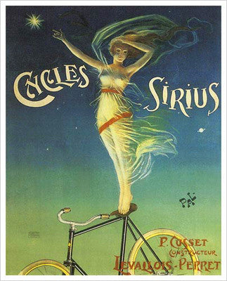 Cycles Sirius "North Star" (c.1899) Vintage Poster Reprint
