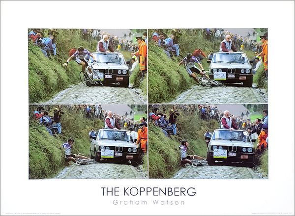 Cycling Tour of Flanders "The Koppenberg" (Jesper Skibby 1987) Classic Poster Print - Graham Watson