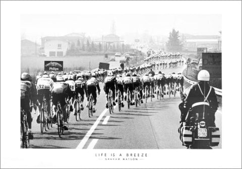 Milan-San Remo "Life is a Breeze" (1983) Cycling Racing Premium Poster Print - Graham Watson