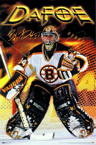 Byron Dafoe "Stopper" Boston Bruins Poster - Costacos 1999