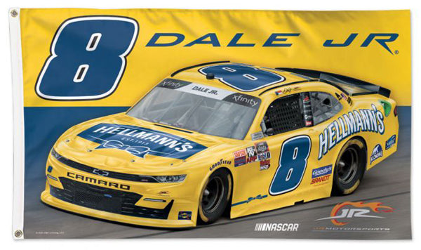 Dale Earnhardt Jr. NASCAR 2021 #8 Hellman's Chevy Camaro 3' x 5' Banner FLAG - Wincraft