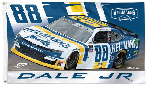 Dale Earnhardt Jr. NASCAR 2022 #8 Hellmann's Chevy Camaro 3' x 5' Banner FLAG - Wincraft