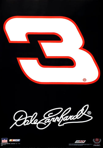 Dale Earnhardt "Signature 3" Vintage NASCAR Poster - Starline 2000