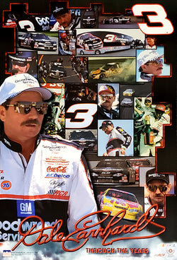 Dale Earnhardt "Through The Years" NASCAR Racing Career Commemorative Poster - Starline 2001
