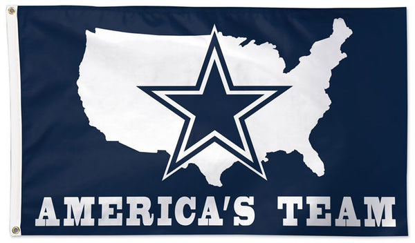 Dallas Cowboys "America's Team" Official NFL Football DELUXE 3'x5' Team Flag - Wincraft Inc.