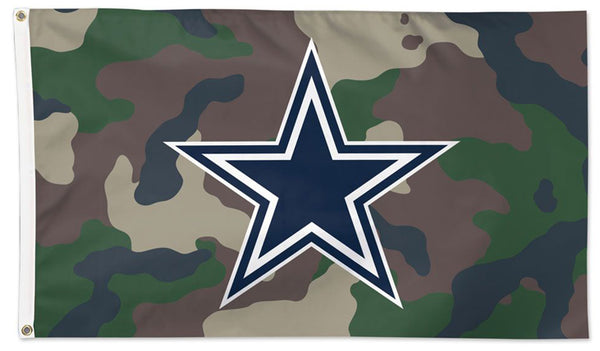 Dallas Cowboys Camo-Style Official NFL Football DELUXE 3'x5' Team Flag - Wincraft Inc.