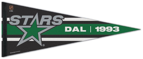 Dallas Stars "DAL 1993" NHL Reverse-Retro 2022-23 Premium Felt Collector's Pennant - Wincraft