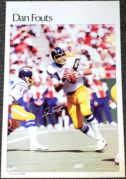 Dan Fouts "Superstar" San Diego Chargers Vintage Original Poster - Sports Illustrated by Marketcom 1981