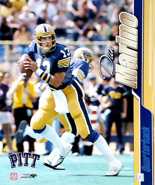 Dan Marino Pitt Classic (c.1982) Pittsburgh Panthers NCAA Premium Po –  Sports Poster Warehouse