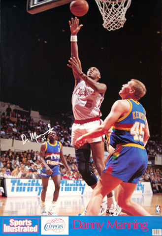 Danny Manning "Superstar" Los Angeles Clippers Poster - Marketcom Sports Illustrated 1990