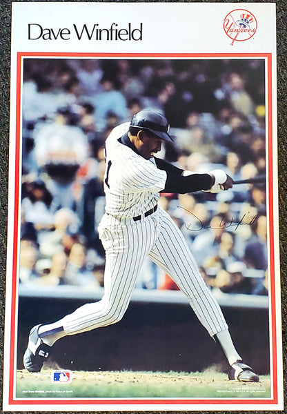 Dave Winfield "Superstar" New York Yankees Vintage Original Poster - Sports Illustrated by Marketcom 1987