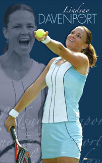 Lindsay Davenport "Superstar" WTA Women's Tennis Action Poster - Ace Authentic 2005