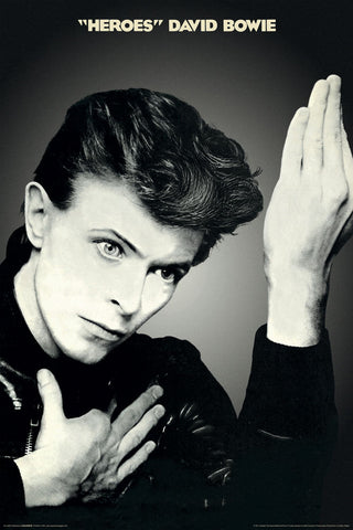 David Bowie "Heroes" (1977) Album Cover Reprint Poster - Aquarius Images
