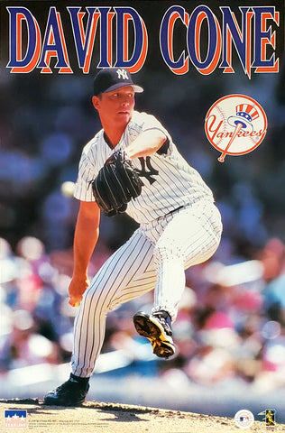 David Cone "Pinstripes" New York Yankees MLB Action Poster - Starline 1997