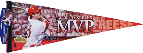 David Freese St. Louis Cardinals 2011 World Series MVP Premium Felt Pennant - Wincraft