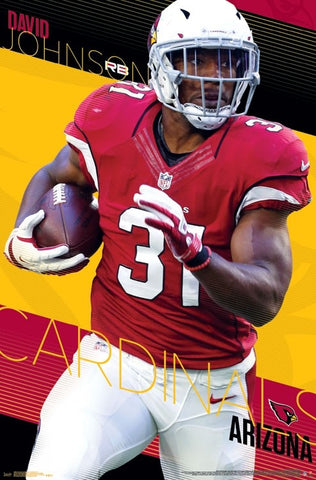 David Johnson "Trail Blazer" Arizona Cardinals NFL Football Running Back Poster - Trends Int'l.