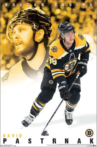 David Pastrnak "Superstar" Boston Bruins NHL Hockey Action Poster - Trends International