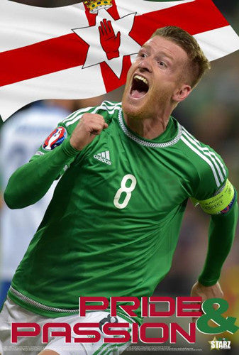 Steven Davis "Pride and Passion" Northern Ireland Football Soccer Poster - Starz