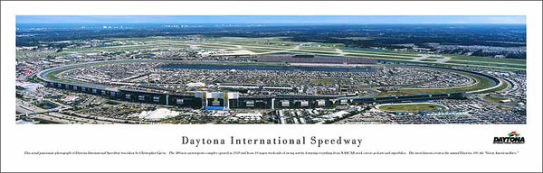 Daytona International Speedway Race Day Aerial Panoramic Poster Print - Blakeway 2005