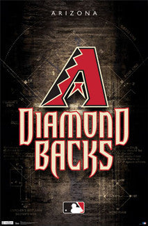 Arizona Diamondbacks Official MLB Baseball Team Logo Poster - Trends International