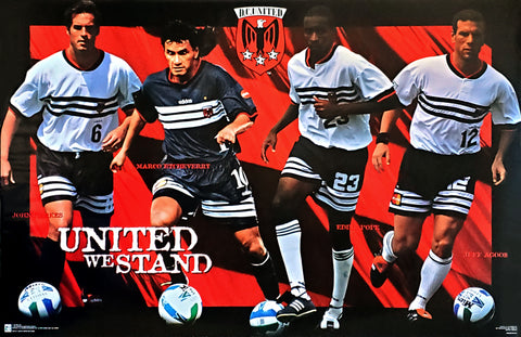 DC United United We Stand MLS Action Poster (Harkes, Etcheverry, Pop –  Sports Poster Warehouse