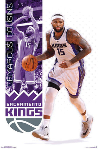 DeMarcus Cousins "The King" Sacramento Kings NBA Basketball Poster - Trends 2017