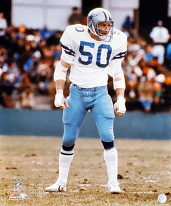 D.D. Lewis "Staredown" (c.1977) Dallas Cowboys Linebacker Premium Poster Print - Photofile Inc.