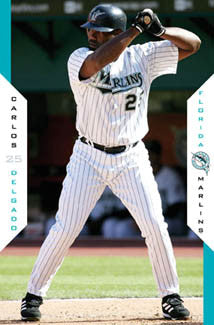 Carlos Delgado "Superstar" Florida Marlins MLB Action Poster - Costacos 2005