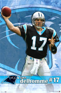 Jake Delhomme "Panther Power" Carolina Panthers Poster - Costacos 2006