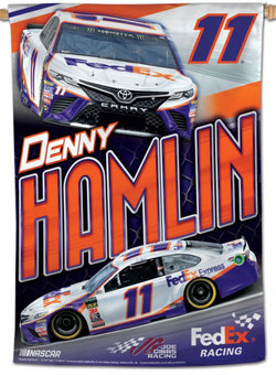 Denny Hamlin NASCAR FedEx #11 Premium 28x40 WALL BANNER - Wincraft Inc.