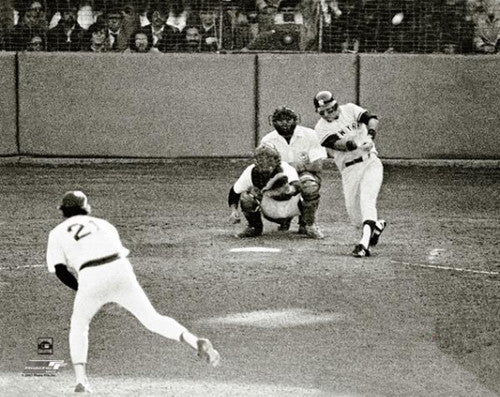 Bucky Dent and Mike Torrez 1978 Playoff Home Run Photograph