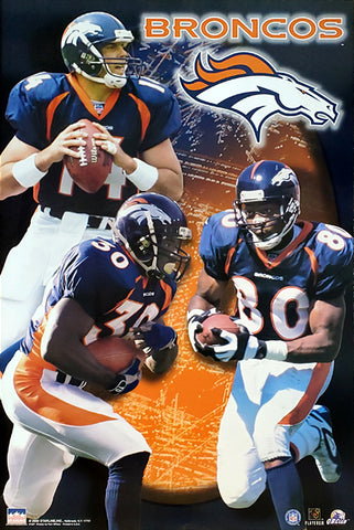 Denver Broncos "Superstars 2000" Poster (Griese, Davis, Smith) - Starline Inc.