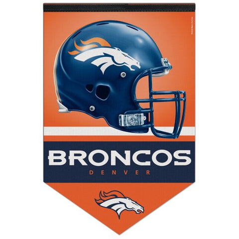 Denver Broncos NFL Football Team Helmet-Style Premium Felt Wall Banner - Wincraft Inc.