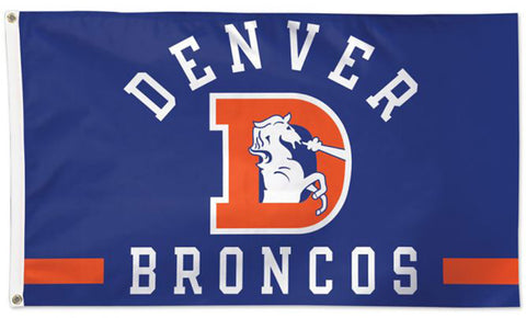 Wincraft Striscione Denver Broncos - 44,5x122 Cm - Bandiera In Poliestere 300D Con Pali E Cordino - Ufficiale NFL