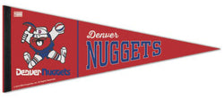 Denver Nuggets Retro-1970s-Style ABA/NBA Basketball Premium Felt Pennant - Wincraft Inc.