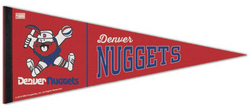 Denver Nuggets Retro-1970s-Style ABA/NBA Basketball Premium Felt Pennant - Wincraft Inc.