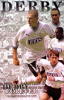 Derby County FC "Derby Forever" Football Soccer Action Poster - U.K. 2000