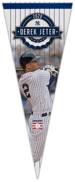 Derek Jeter Class of 2020 Baseball Hall of Fame New York Yankees Premium Felt Collector's Pennant - Wincraft