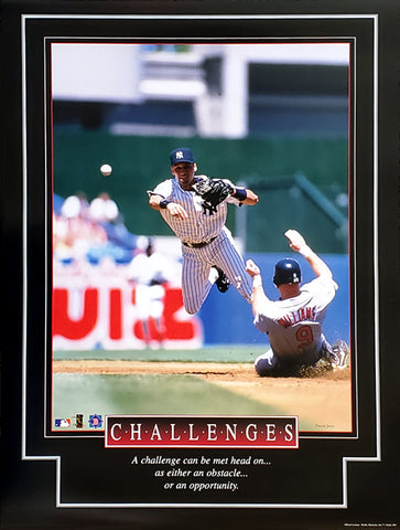 Derek Jeter "Challenges" New York Yankees Motivational Poster - Brockworld 1999