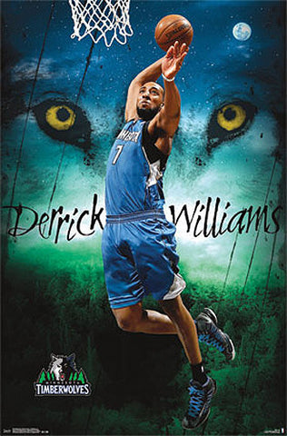 Derrick Williams "Wolfman" Minnesota Timberwolves NBA Basketball Poster - Costacos 2013