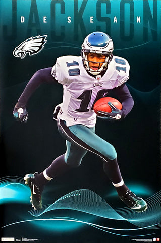 DeSean Jackson "Superstar" Philadelphia Eagles NFL Action Poster - Costacos Sports