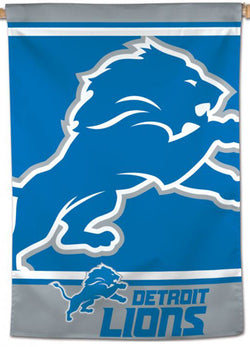 Detroit Lions Roaring-Lion Logo-Style Official NFL Team 28x40 Wall BANNER - Wincraft Inc.