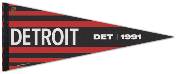 Detroit Red Wings "DET 1991" NHL Reverse-Retro 2022-23 Premium Felt Collector's Pennant - Wincraft