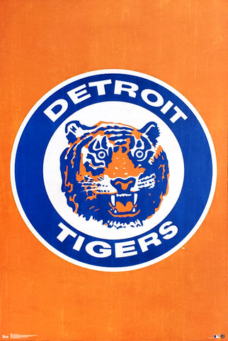Detroit Tigers Retro Logo (1961-93) Official MLB Team Poster - Costacos Sports