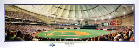 Tampa Bay Rays Tropicana Field "First Pitch" (1998) Panoramic Poster - Everlasting Images