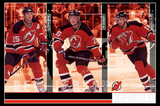 New Jersey Devils "A-Line" (Arnott, Elias, Sykora) Poster - Costacos 2002