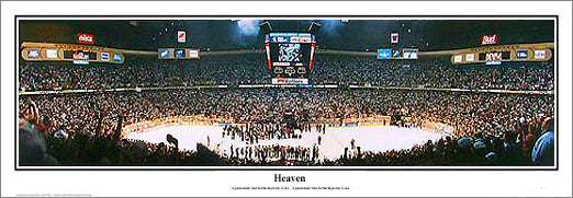 New Jersey Devils Stadium Framed Canvas Prints Prudential Center