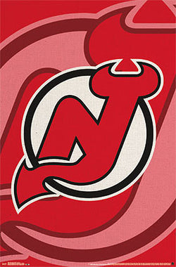 New Jersey Devils Official NHL Hockey Team Logo Poster - Costacos Sports
