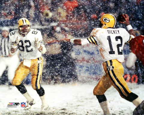 Lynn Dickey "Snow Bowl 1983" Green Bay Packers Premium Poster Print - Photofile Inc.